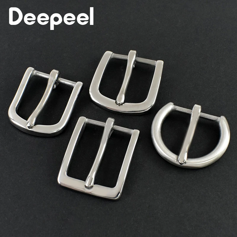1Pc 25mm 304 Stainless Steel Pin Buckle Men Women Belt Buckles Replacement for Jeans  Leather Strap DIY Craft Accessories