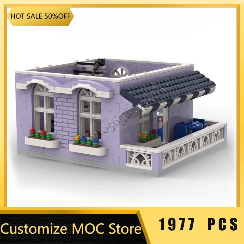 1977 قطعة الساخن بيع MOC النبيذ بار التفاصيل نموذج وحدات لتقوم بها بنفسك مجموعة اللبنات الاطفال الجمعية عرض اللعب مهرجان مفاجأة هدية #5