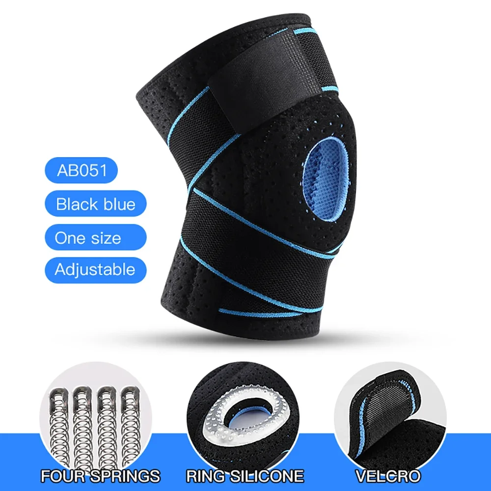 

1Pcs Compression Knee Brace for Meniscus Tear Women Men, Patellar Tendon Support Strap for Knee Pain Support & Injury Recovery