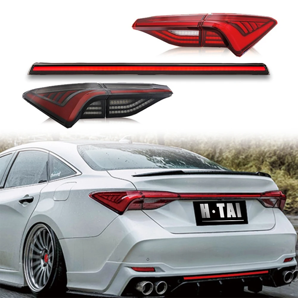 

Пара задних фонарей в сборе для Toyota Avalon 2019-2024, задние фонари, светодиодные задние фонари, стоп-сигналы, противотуманные фары, указатель поворота
