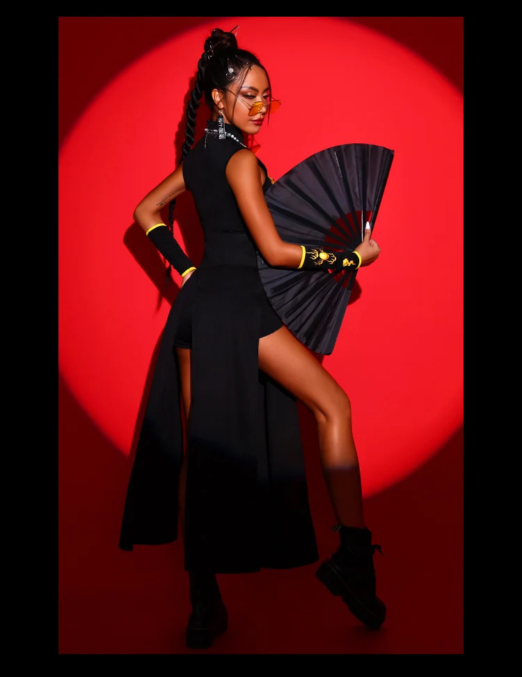 New Chinese Style Jazz Dance Suit DJ Dress Gogo Bar Dance Clothes Ds Costumes