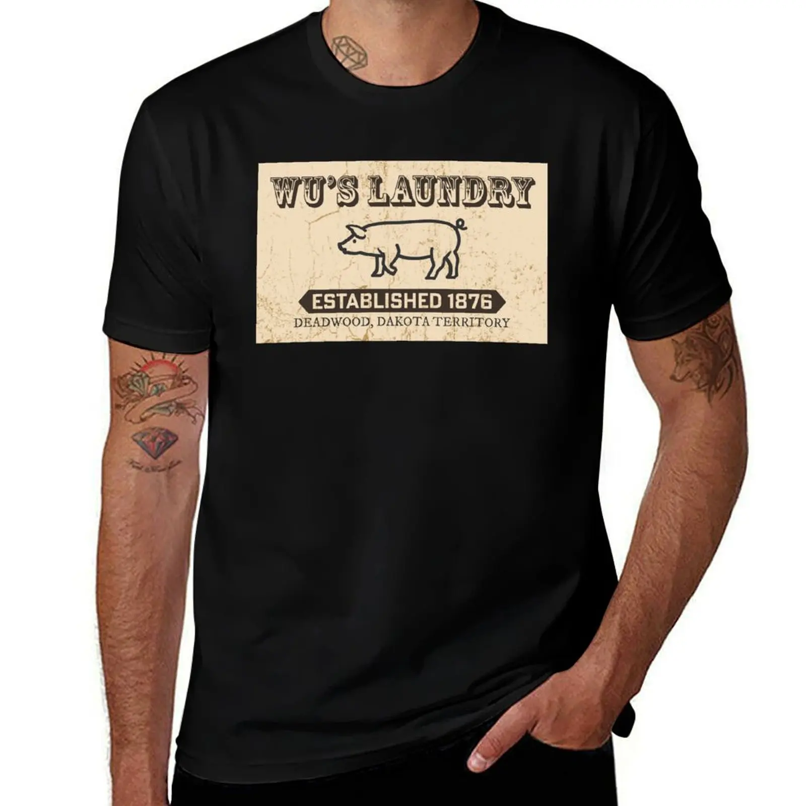 

Deadwood - Wu's Laundry T-Shirt Work Outdoor Short Sleeve Tee