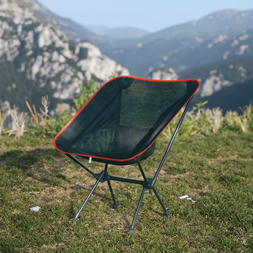 

Лидер продаж, ультра легкий алюминиевый складной стул, портативный складной стул для кемпинга, фитнеса, пляжа, уличный складной лунный стул