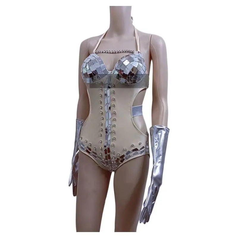 

Nightclub Female Singer Bodysuit Stage Show Performance Dance Outfits