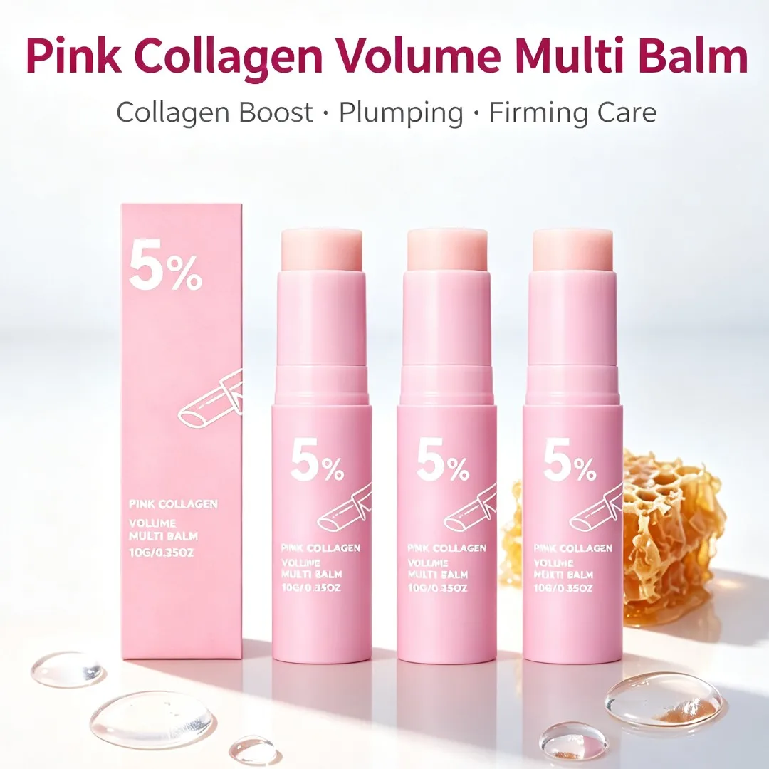 Collagen Firming Essence Cream Stick Plumping Nourishing Smooth Face Skin Care Portable Moisturizing Increase Elasticity Cream