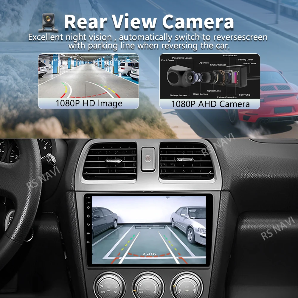Android 16 For Subaru Impreza WRX 2003 - 2007 2K QLED Android Car Radio Multimedia Video Player GPS Stereo CarPlay 4G Head Unit