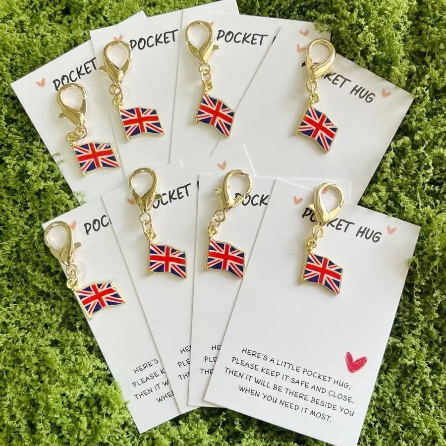 1/5/10/20/50/100pcs s, Featuring a Unique British Flag Design with Inspiring Pocket Hug Cards, Both Motivational and Dignified.