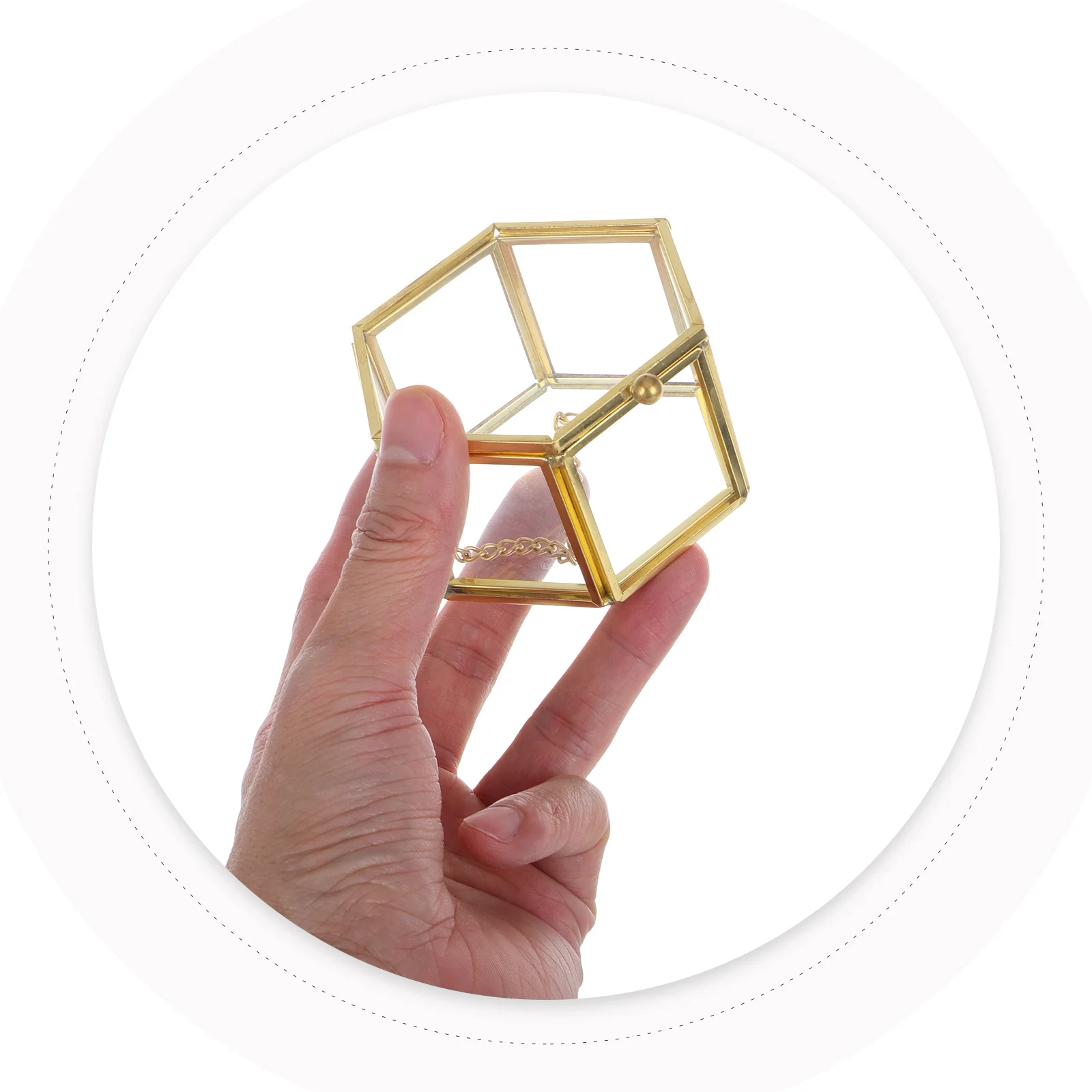 Elegant Hexagon Geometric Ring Box Luxury Wedding Favor Gift Holder Jewelry Storage Box Noble Color Top-Grade Quality