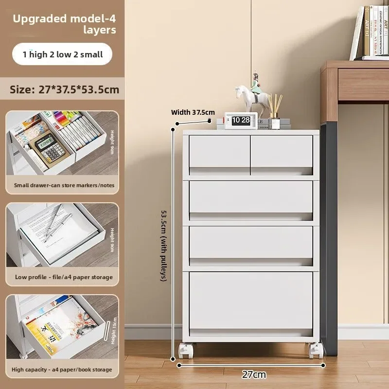 Office Desk Organizer A4 File Cabinet Office Cabinet Filing Cabinet Cabinet Movable Drawer Style Multi Layer Storage Cabinet