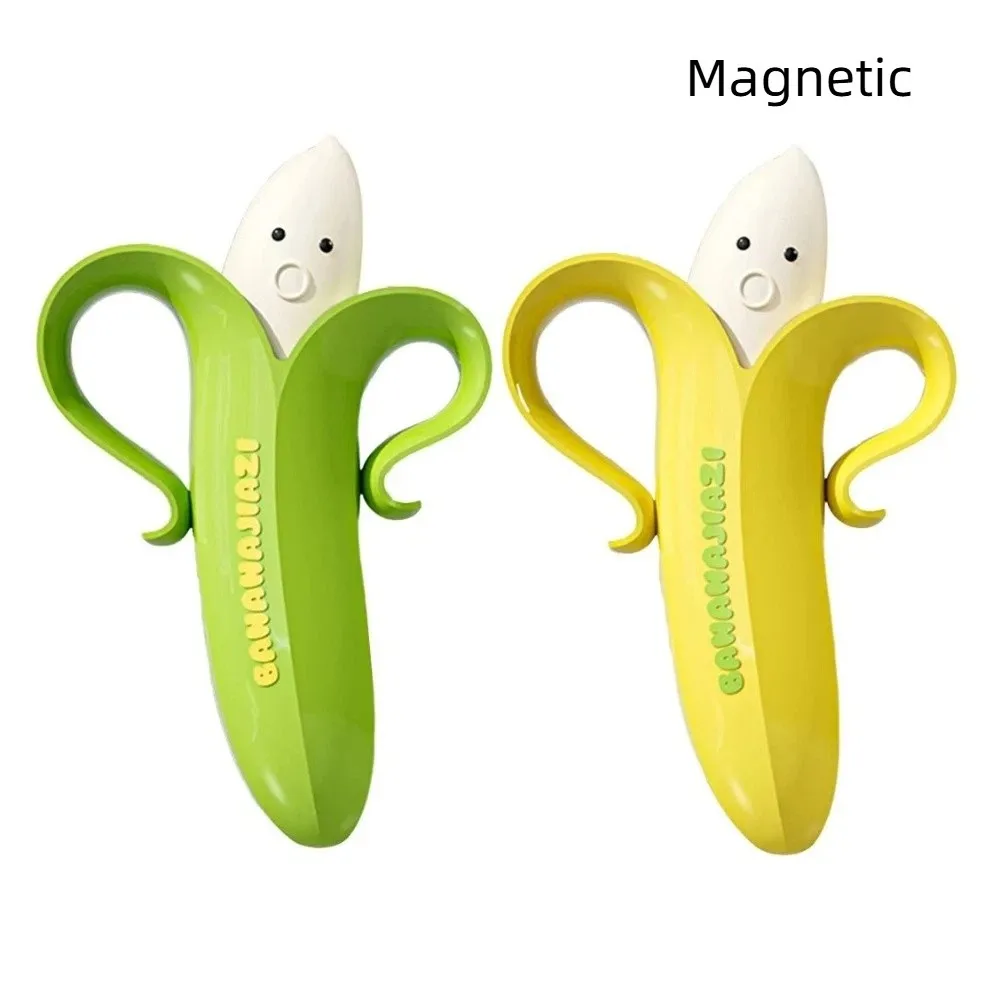 2PCS/SET 2-in-1 Hair Cleaning Clip Double-head Plastic Banana Cleaning Clip Cartoon Hanging Drain Cleaner Tool Garbage Cleaning