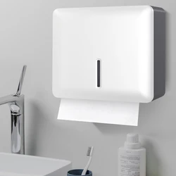 Bathroom Tissue Dispenser Wall-mounted Paper Towel Holder Punch Free Hand Towel Dispenser for Kitchen Toilet Paper Holder