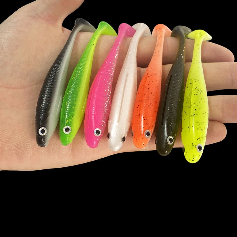 5Pcs/Lot Fishing  Soft Lure 10cm/5.5g Silicone Sink Shad Shiner Duck Swimbait 3D Simulated Fisheye Artificial Wobbler Bait Pesca