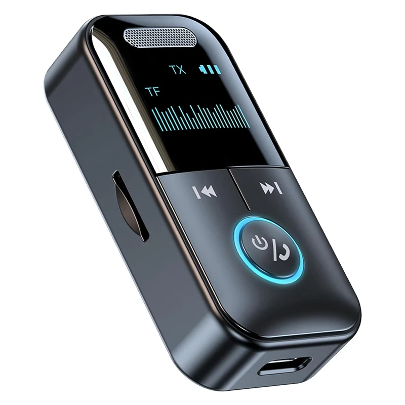 Bluetooth 5.4 Zender Ontvanger 2 In 1 Draagbare Draadloze 3.5Mm Jack AUX Audio Adapter Voor TV/PC/hoofdtelefoon/Auto Thuis