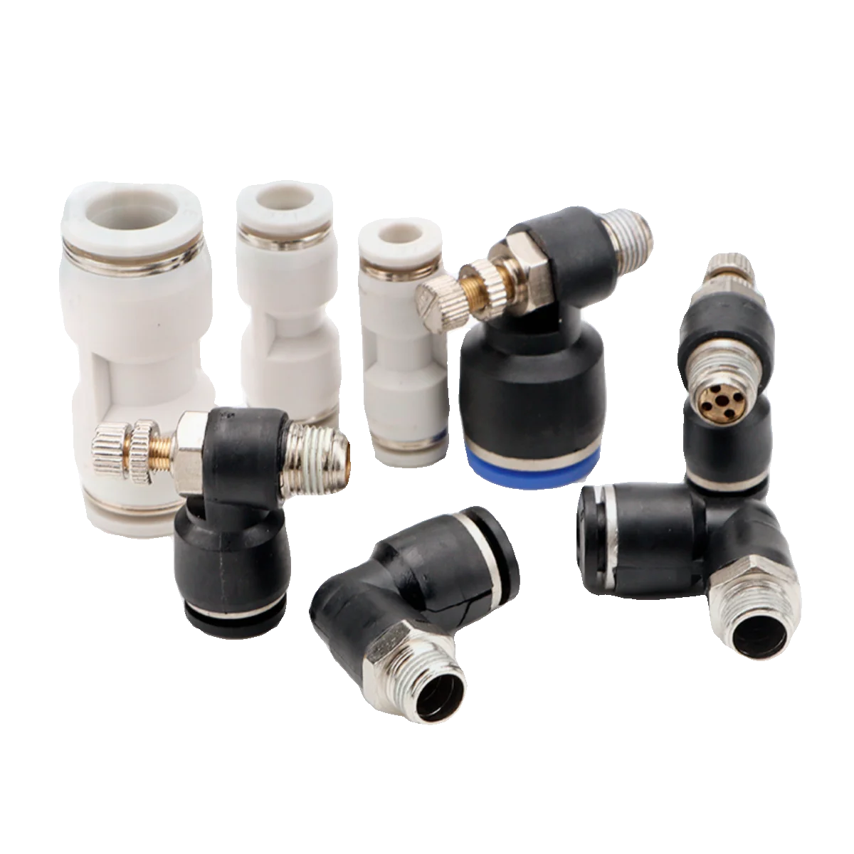 Pneumatic Air Connector Fitting Quick Connectors 1/8 1/4 3/8 1/2 Thread 4/6/8/12mm Hose Tube Fittings Pipe PL SL PU