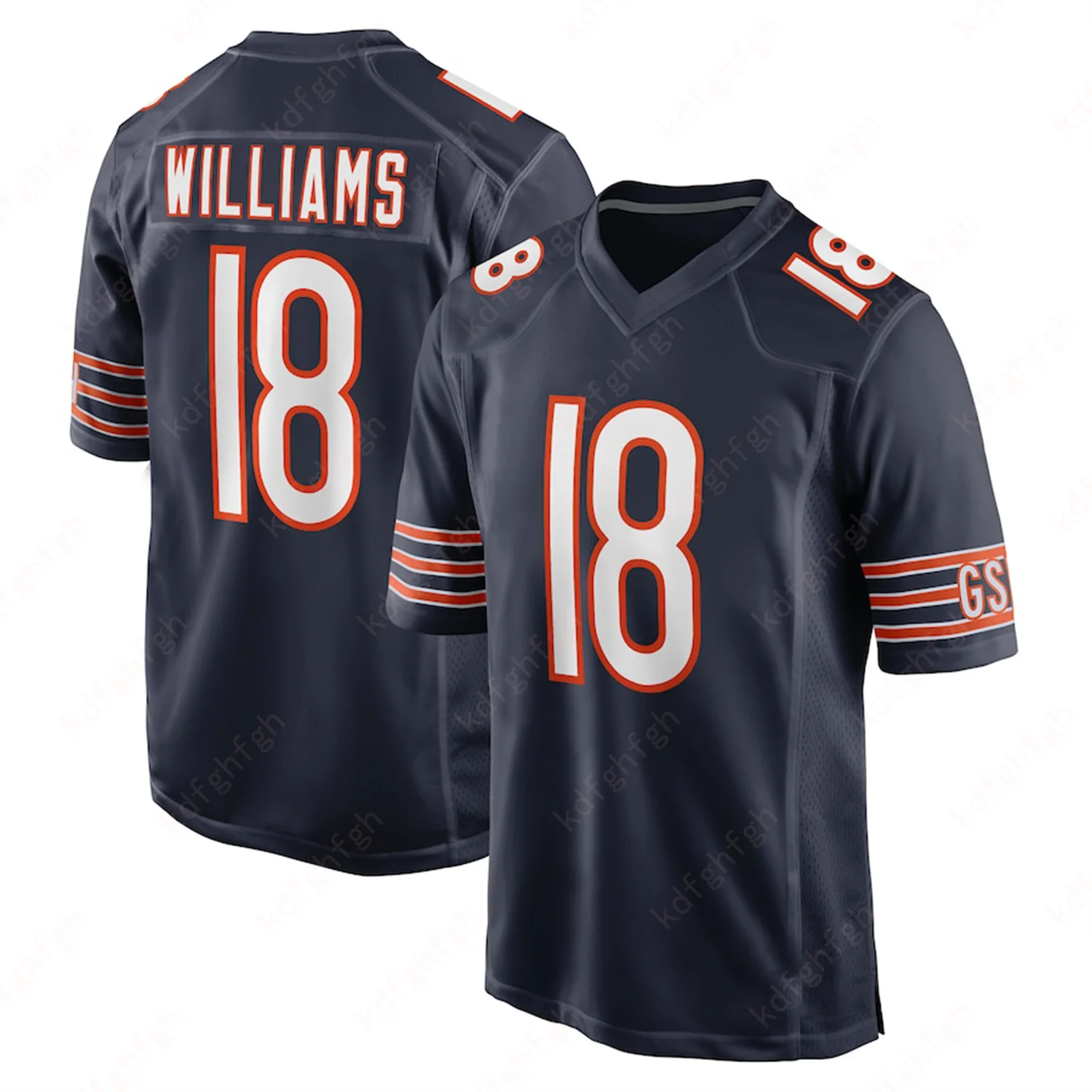 Caleb Williams Bears Game Jersey #18 2024 Absorb Sweat Exercise Uniform Football For Adult&Kid Jersey