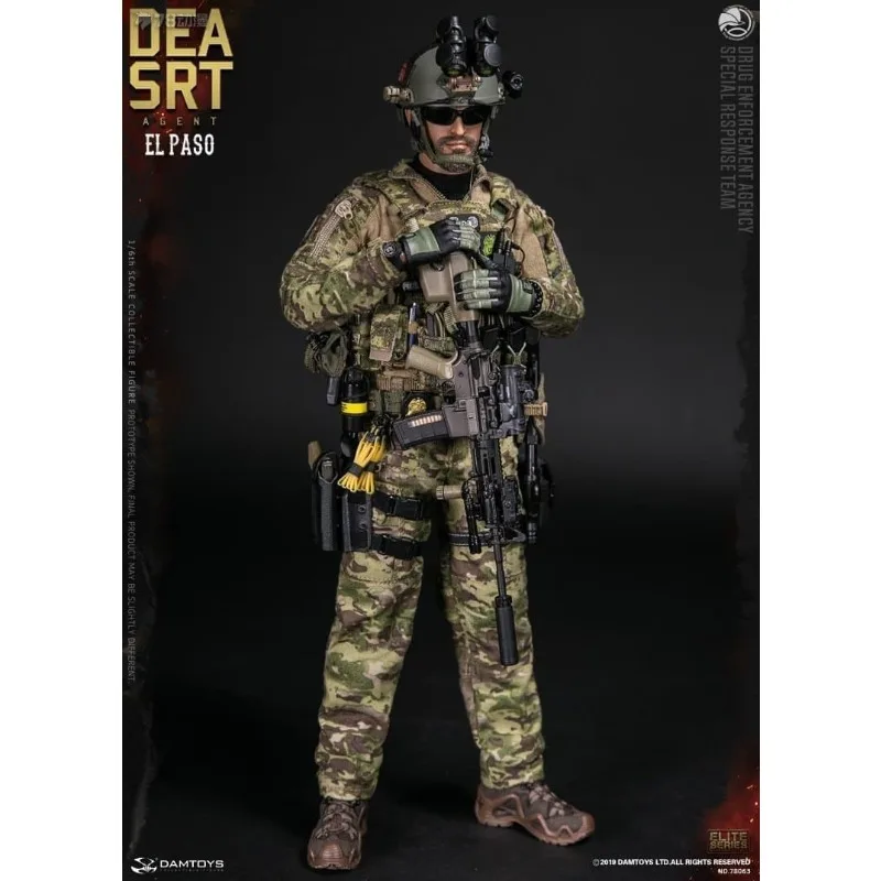 Damtoys original 1/6 de pessoal móvel série srt equipe de resposta especial anime figura de ação modelo brinquedos modelo presentes para meninos