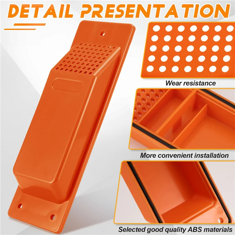 ABUL-16PCS Shipping Container Air Vent Kit Heavy Duty Shipping Container Accessories Flow Ventilation Kit Orange