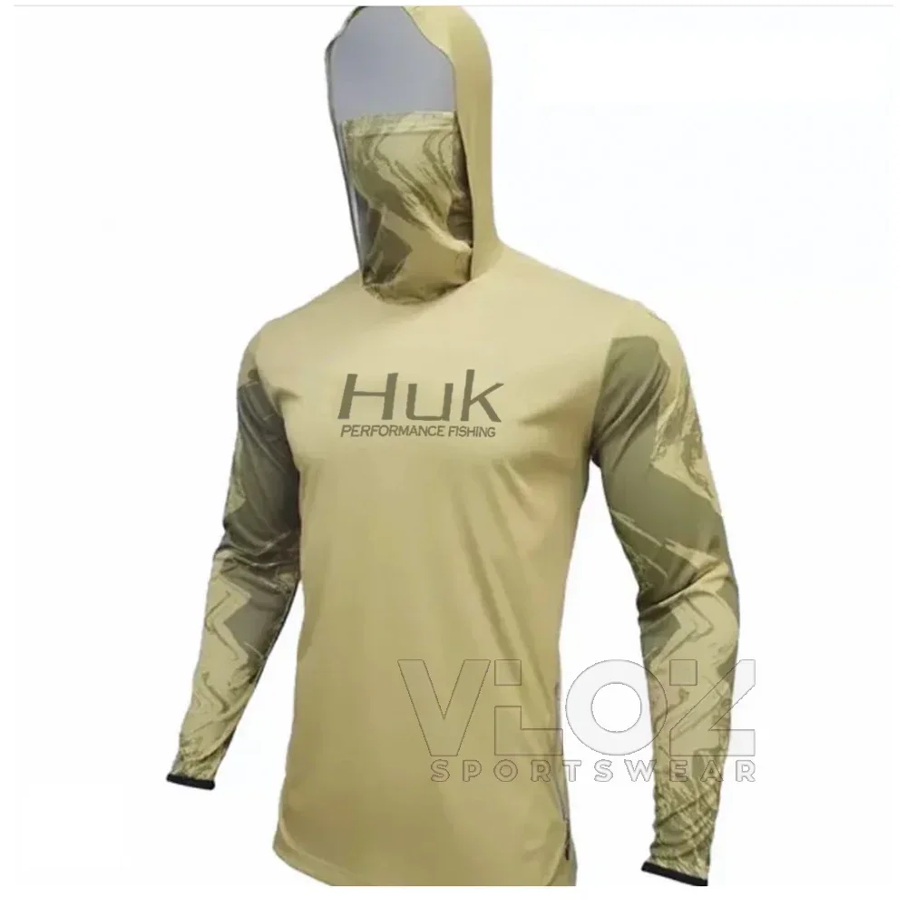 

HUK Мужская толстовка с капюшоном для рыбалки, гетры, рубашки с длинными рукавами, легкая толстовка, дышащая UPF 50+, одежда для рыбалки с маской для лица