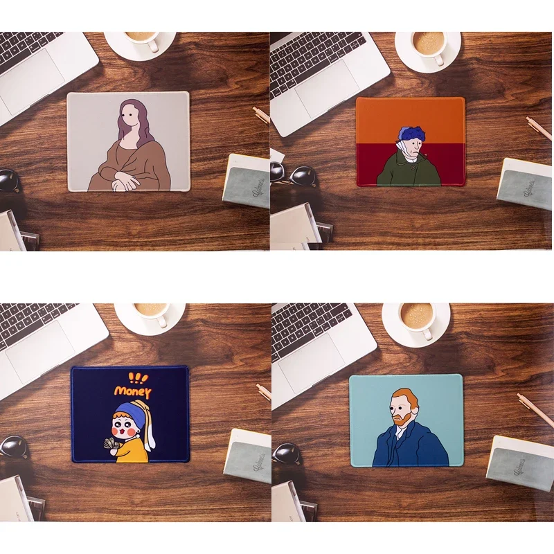 Cute Girl Letter Mouse Pad Student Computer Mouse Non-slip Notebook Pad Office Keyboard Protection Pad Table Mat