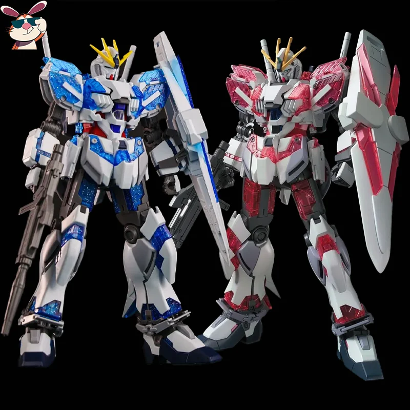 Narrative C-Packs HG 1/144 NT الصحوة الأحمر والأزرق اللون الميكانيكية الجمعية أطقم منمذجة سطح المكتب الديكور دمية الصبي لعبة مفاجأة هدية