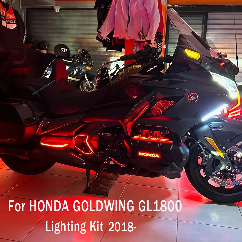 

GOLDWING GL1800 LED Lighting Kit for HONDA GOLDWING GL1800 Lighting Floorboard Covers GOLDWING 1800 Lining On The Frame GL1800