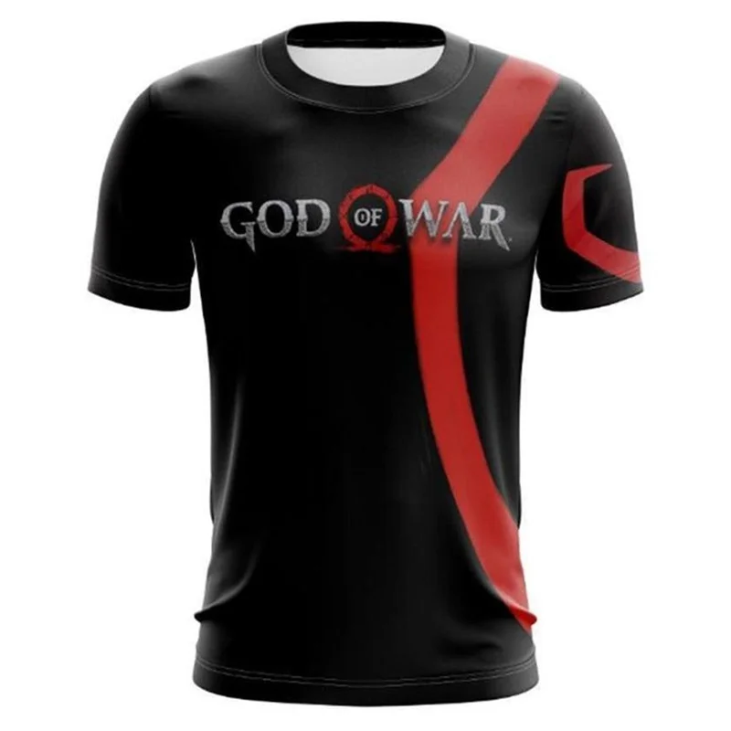 CLOOCL erkekler T-shirt Kratos tanrı savaş 3D baskı Cosplay kısa kollu tişörtlerin kadın moda Harajuku Unisex Streetwear Tops