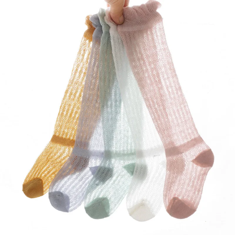 

Baby Anti-mosquito Socks Summer Thin Breathable Mesh Boys and Girls Knee-length Stockings Children's Socks