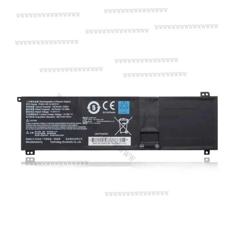 HD 11,61 V 4570mAh 53Wh nueva batería de ordenador portátil PHID1-00-15-3S1P-0 para la serie Mechrevo F1 para Adata XPG Xenia 14