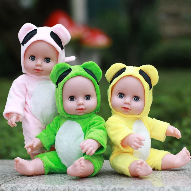 

30cm Lovely Lifelike Vinyl Baby Dolls Simulation Lifelike Baby Doll Mini Reborn Dolls Toys for Kids Christmas Gifts