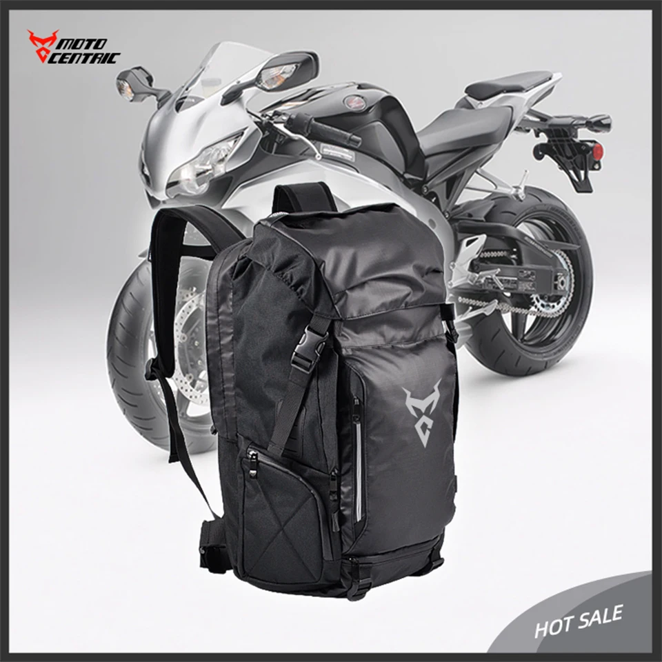 

MOTOCENTRIC Motorcycle Rear Seat Bag Multifunction Waterproof Motorcycle Helmet Backpack Big Capacity Motocross Tail Bag Luggage