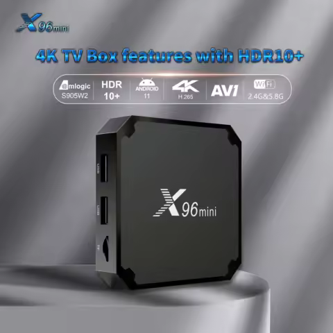 X96 Mini Android 9.0 Smart TV BOX 1GB 8GB Allwinner H313 Quad Core Support 4K 3D 30tps WiFi 2.4GHz H.265 VP9 x96mini Set top box