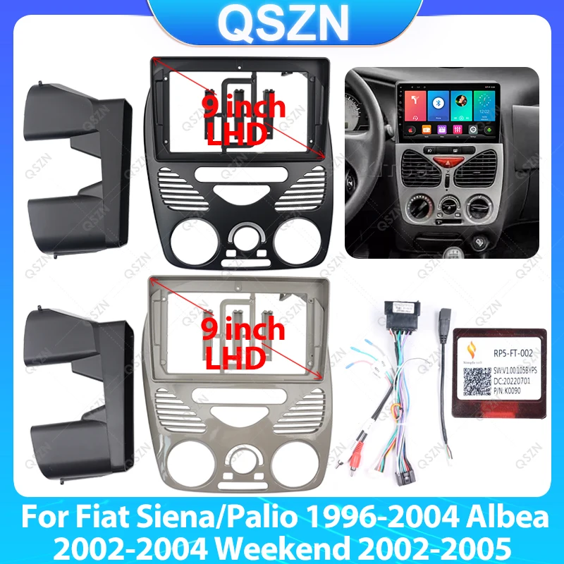 

Автомобильная рама, адаптер для фасции, декодер, комплект панели для радиоприборной панели для Fiat Siena/Palio 1996-2004 Albea 2002-2004 Weekend 2002-2005