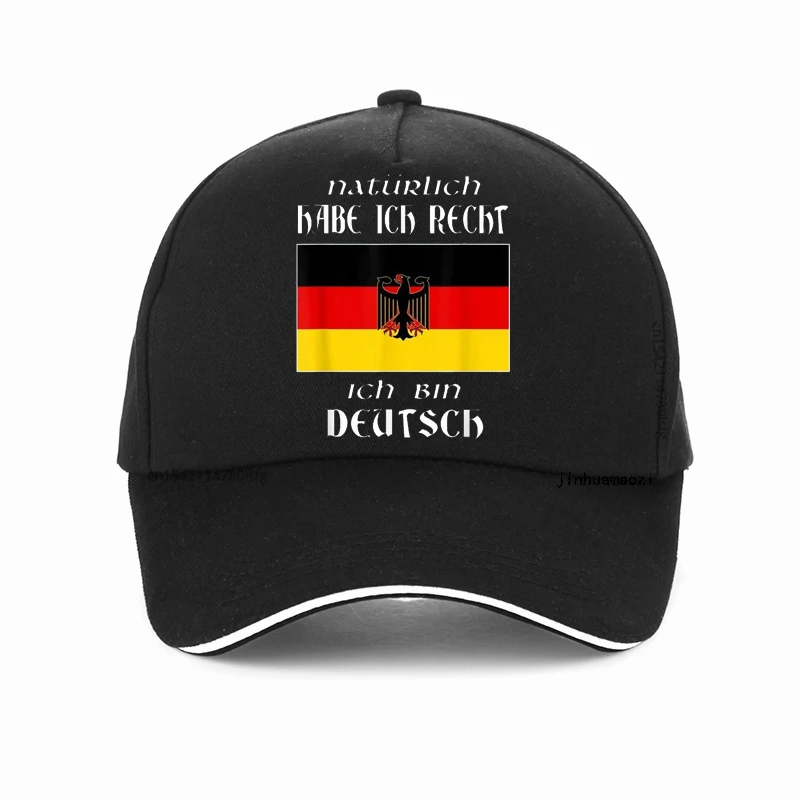 

Ich Bin Deutsch hat Funny German Language Germany Saying Casual Baseball Cap Cotton Man Dad Hats Adjustable Snapback Hats