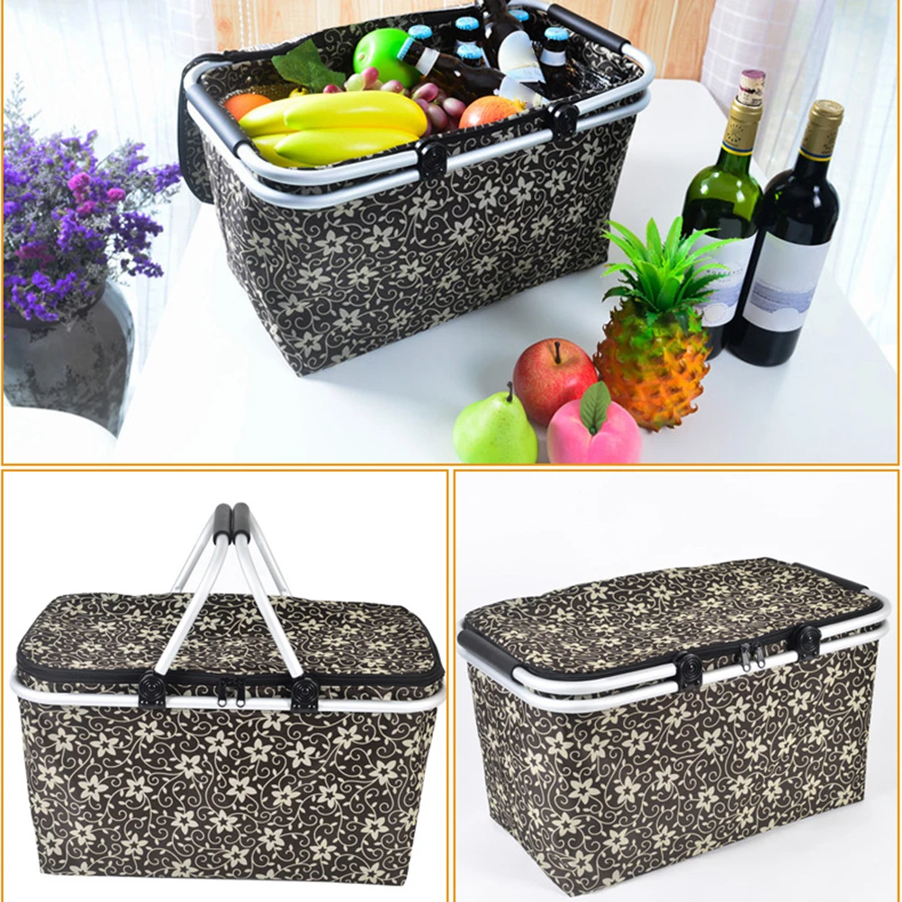 

Large Capacity Lunch Cooler Bag Thermal Insulated Food Bags Picnic Beach Camping Travel Cooler Storage