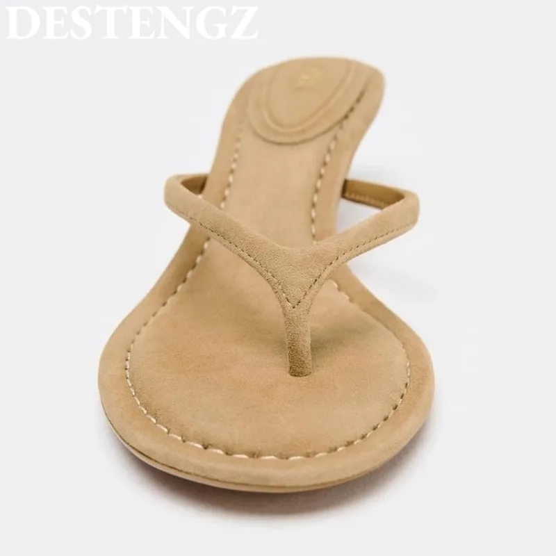 Clip Toe Flip Flops Shoes Women High Heels Sandals Summer Slippers Slingback Casual Shoes 2025 Dress Pumps Beach Slides Mujer image 3