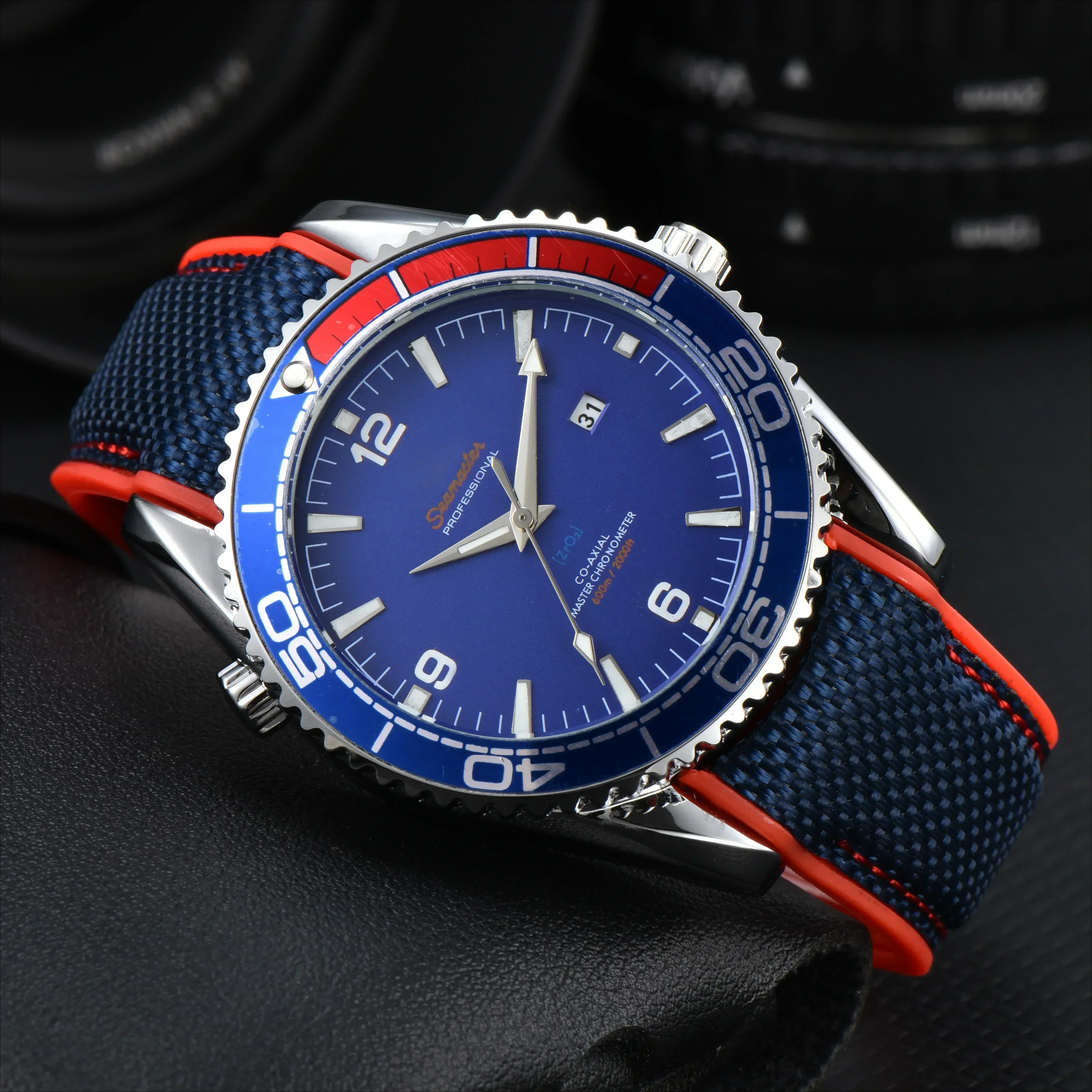 Automatic Mechanical Watch Male American Stainless Steel Scratch Proof Waterproof Diving Watch Business Leisure Watch