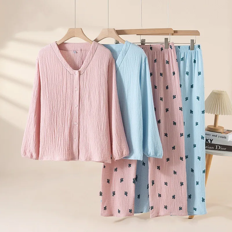 spring-autumn-women-casual-pajama-sets-female-comfort-pajama-sets-ladies-100-cotton-sleepwear-suit-long-sleeve-home-clothes