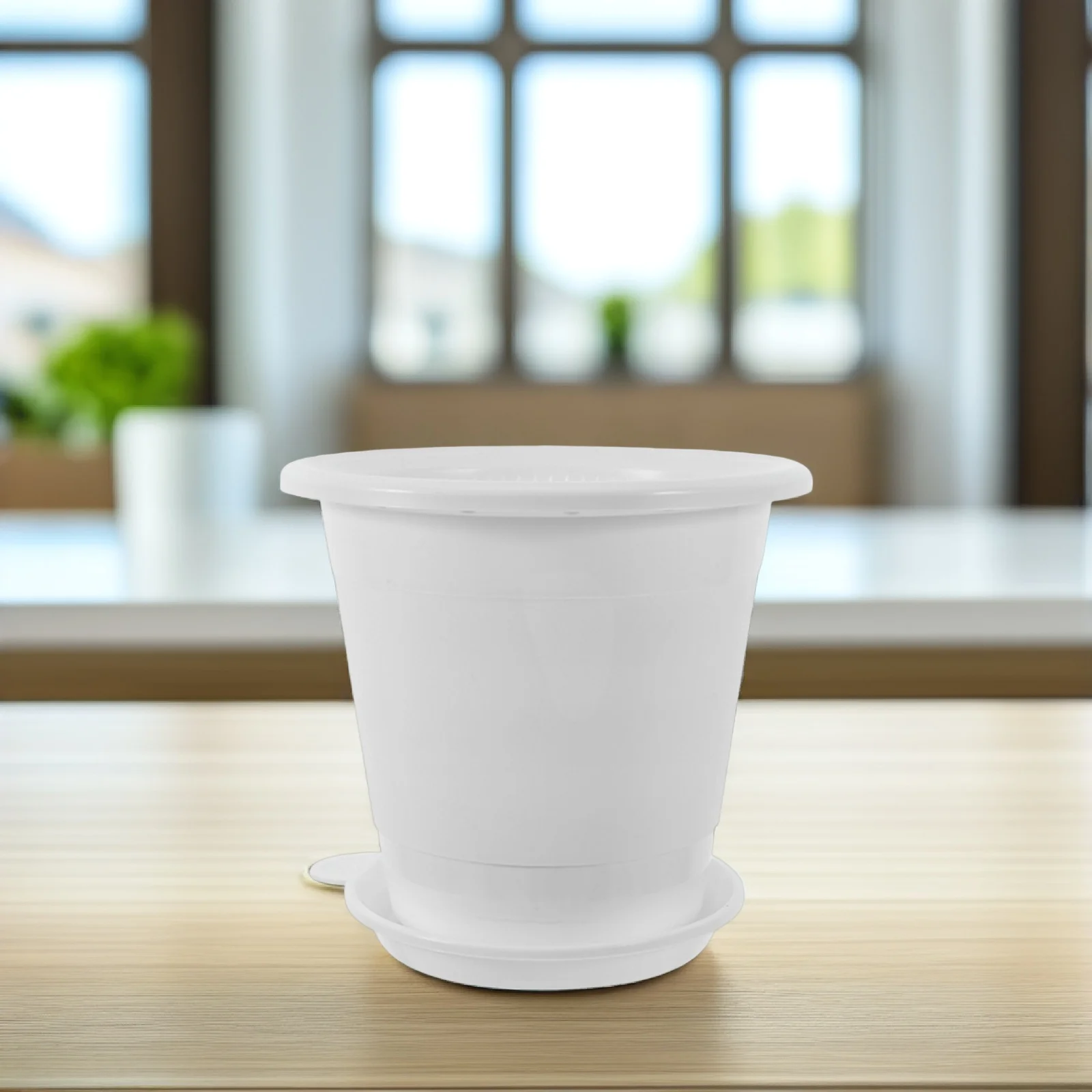 

1pcs Plastic Orchid Pot 4 Inch Flower Planter with Drainage Holes for Succulents Indoor Cute Small Pots Plants Container
