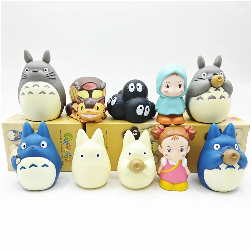 1Pc Random Send Totoro Characters Blind Box Mini Finger Doll Cartoon Figure Toy Ornaments Dolls Fans Children Birthday Gifts