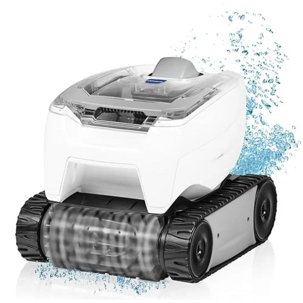 Robotic Pool Cleaner Lightweight Energy-Efficient In-Ground Pools 36-Feet Cyclonic Vacuum Technology Easy Clean Filter Canister