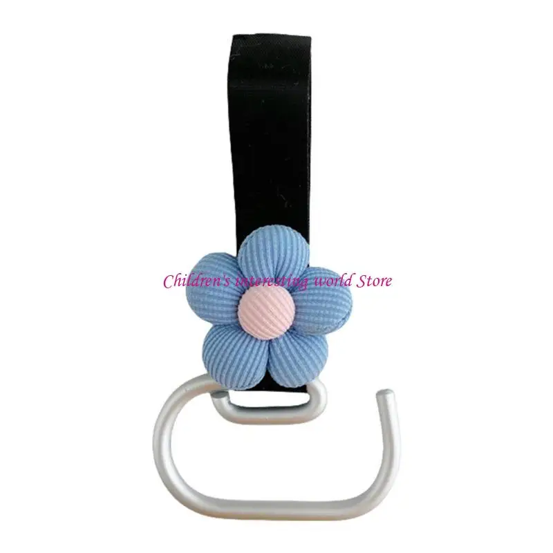 Baby Pram Hook Hanging para bolso pañal colgante Purso 360 grados Cotting MultiFuntion Flower Pushir Soporte 425F