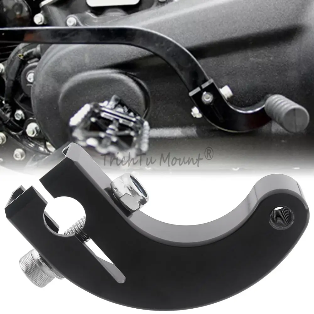 1Pc Heel Toe Shift Lever Shifter Foot Pegs Accessories For Harley Davidson Softail 2018-2024 Mid Controls Aluminium Alloy Black