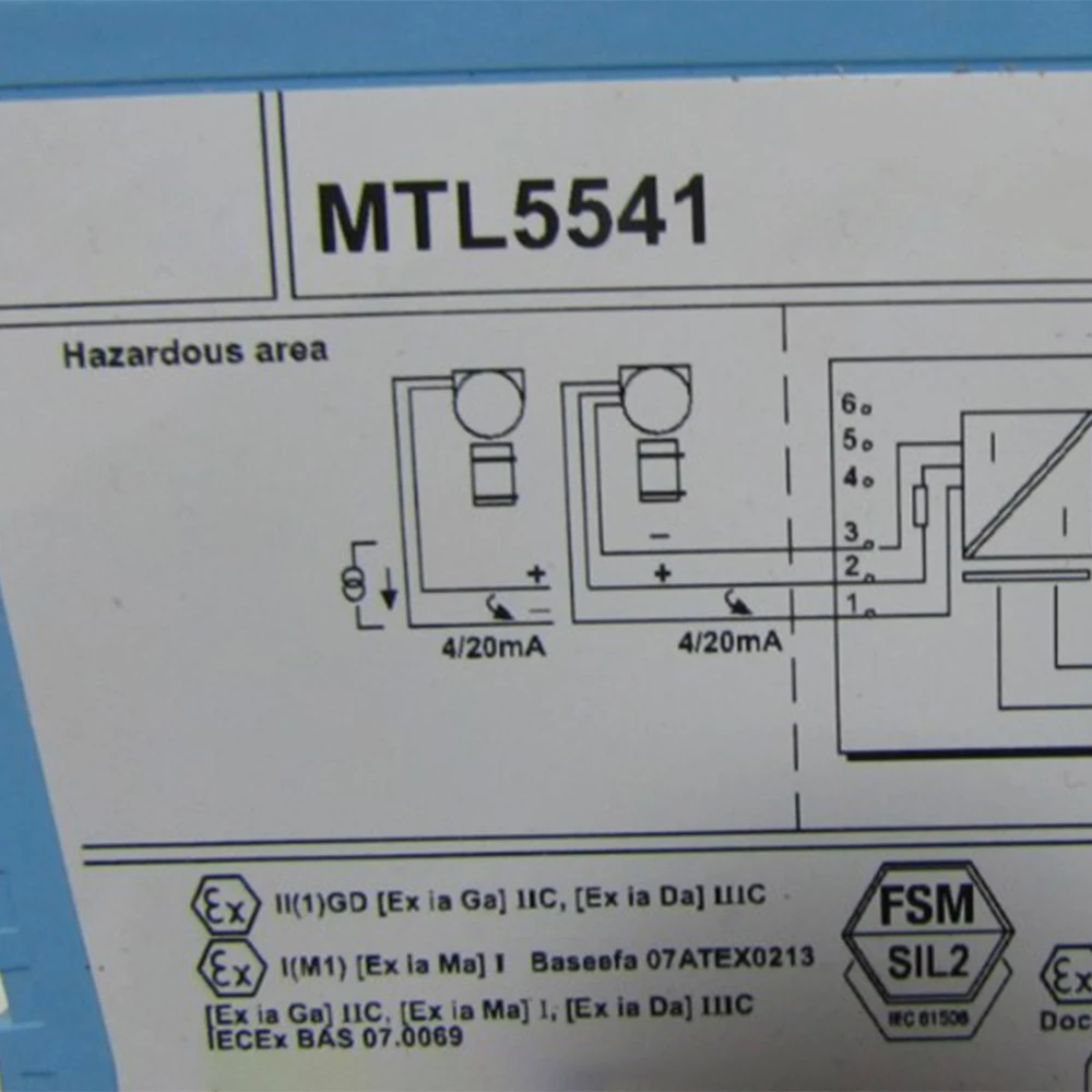 Brand New For 2 or 3 Wire Transmittcrs MTL5541 MTL 5541 Repeater Power Supply 4/20mA Control Module