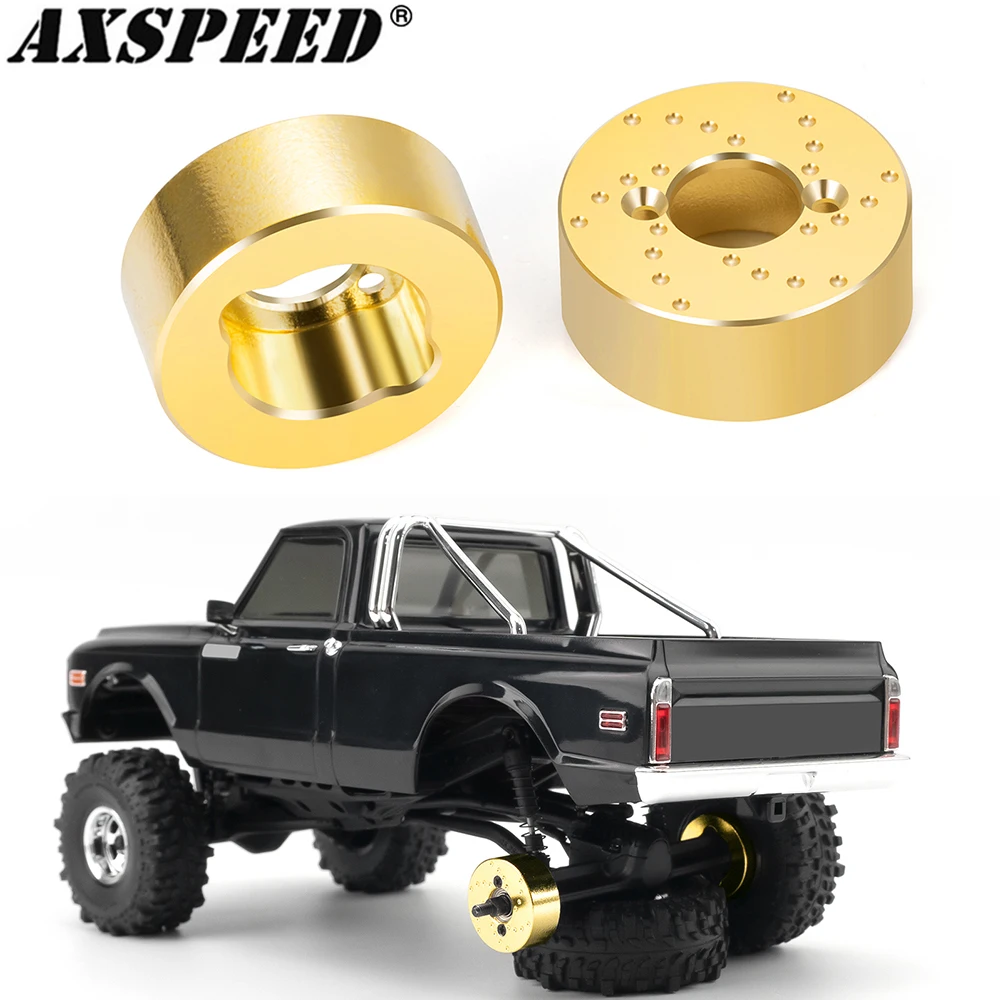 AXSPEED Steering Knuckles Rear Cup Brass Wheel Counterweight Screws Repair Tools for 1/30 Axial SCX30 Upgrade Parts