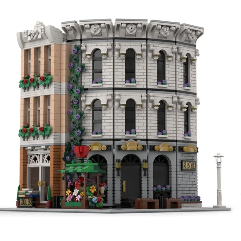 

2781PCS Birch Bank Custom MOC Creative street view Architecture DIY Technology Education Assembly Puzzle birthday Xmas Toys Gift