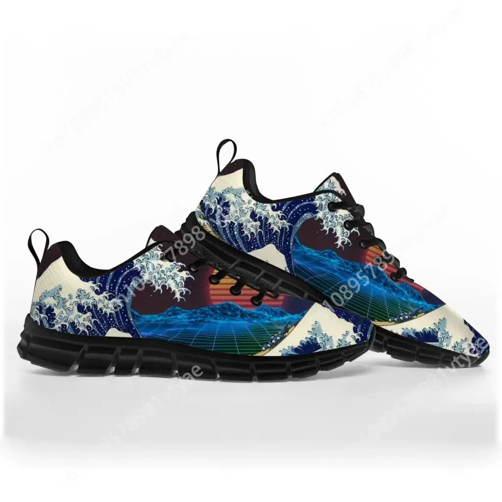 

Art The Great Wave off Kanagawa Sports Shoes Mens Womens Teenager Kids Children Sneakers Custom High Quality Couple Shoe