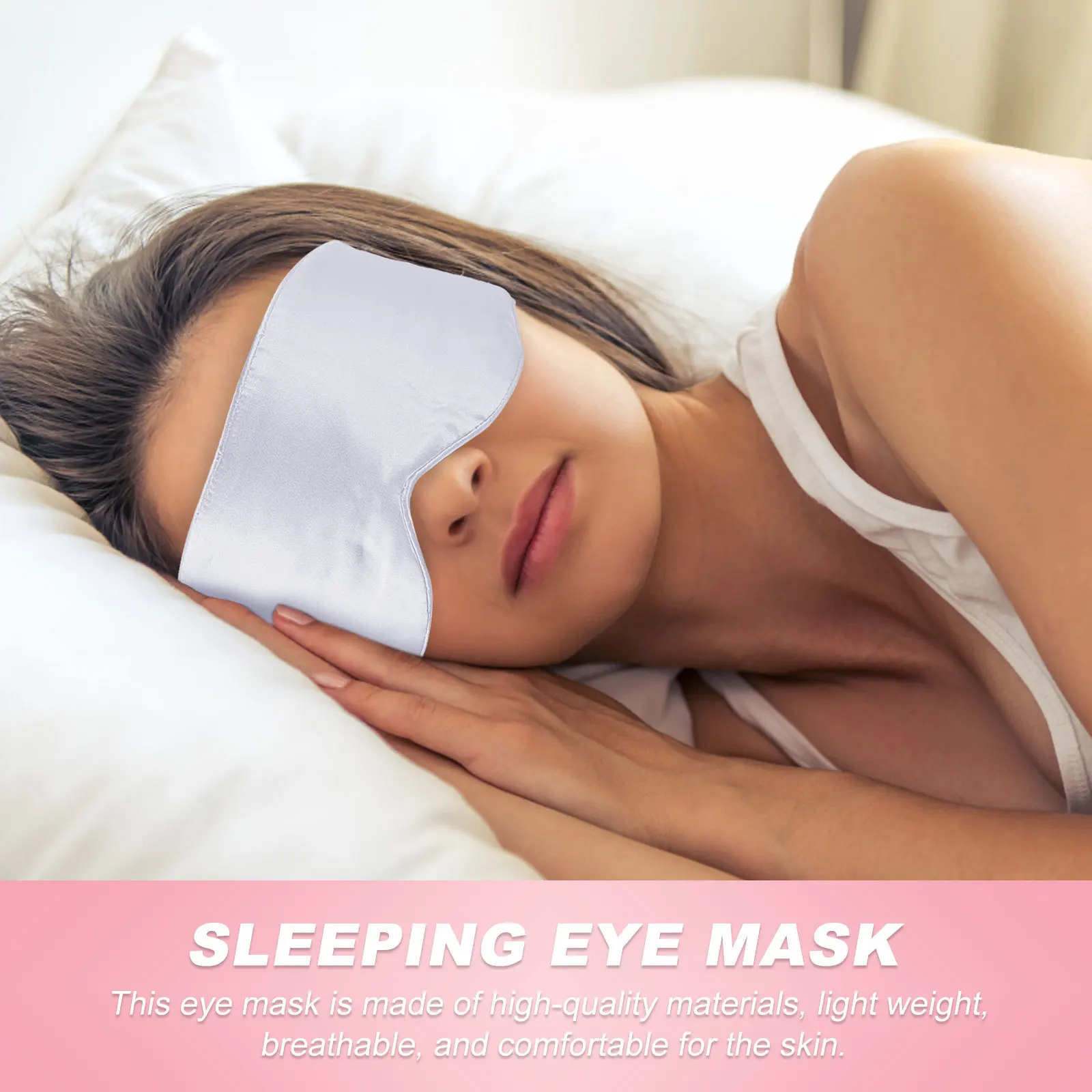 

1Pcs Sleeping Eye Mask Breathable Light Blocking Comfortable for Office Nap Travel Camping Portable Eye Cover for Deep Sleep