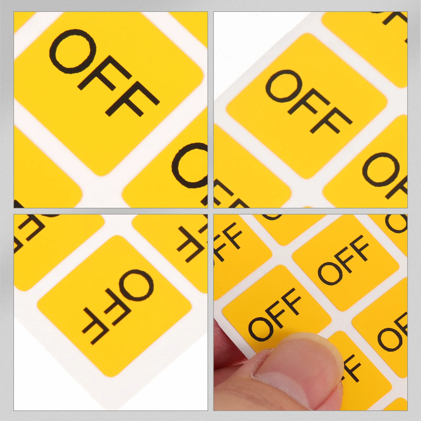 20Pcs Switch Button Caution Decal on Off Sticker Safe Non Scratch PVC Device Home Decor Device Stickers On/off Decal