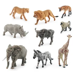 Simulation Animal Toy Figures Wild Zoo Farm AnimalRhino Model Figures Toy For Chidlren Kids Gift Cognitive Toy