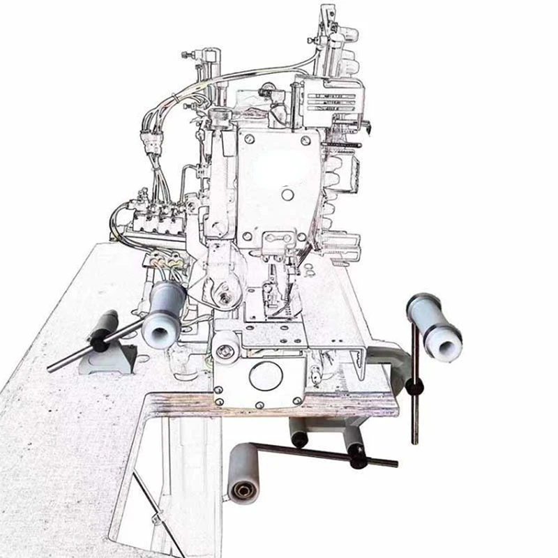 Imagem -03 - Máquina Elástica do Quadro da Expansão Cobrindo o Ponto Máquina da Multi-agulha W600 Vc008